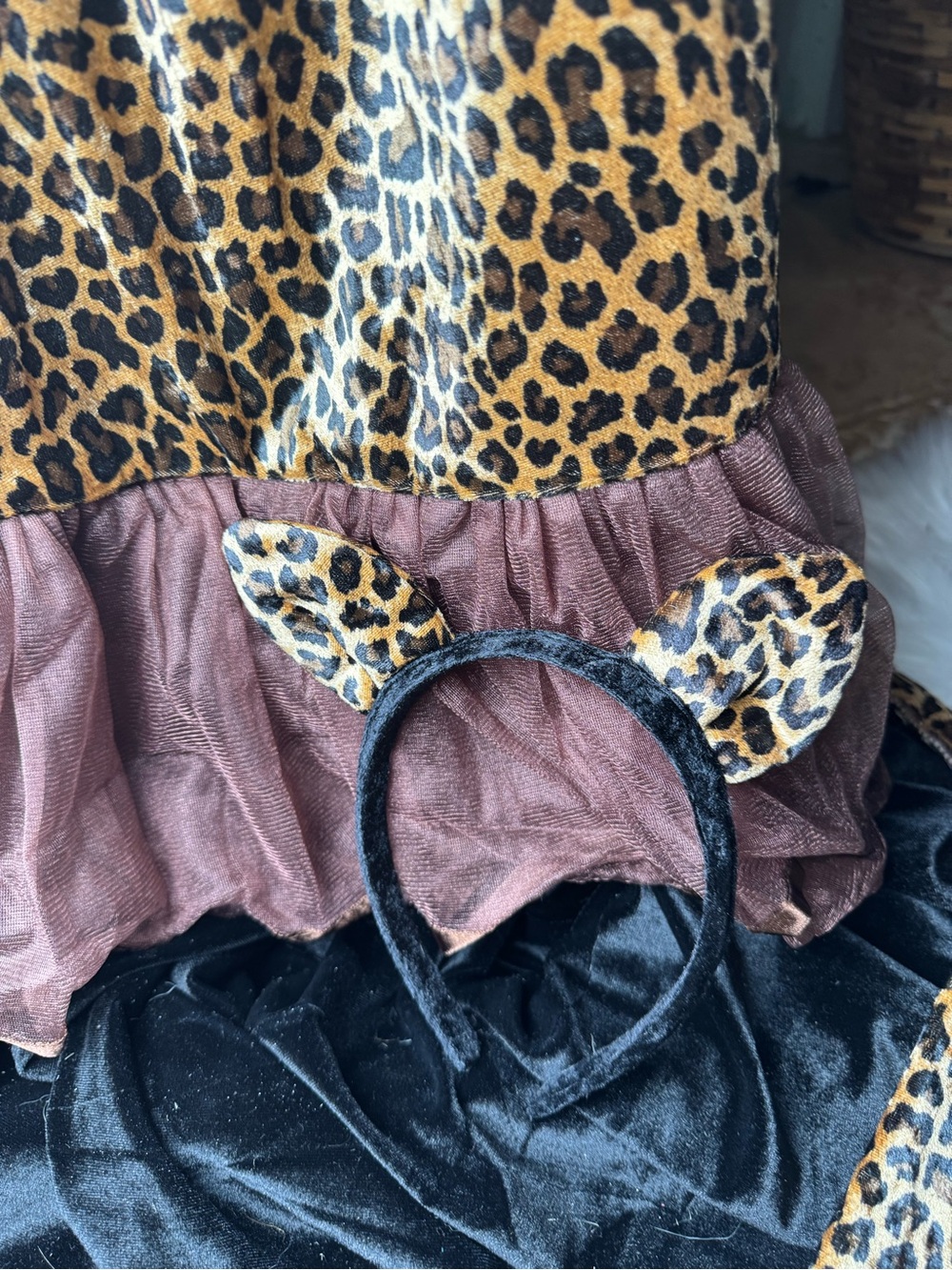Leopard Print Costume Dress with Ears and Tail - Picture 5 of 8